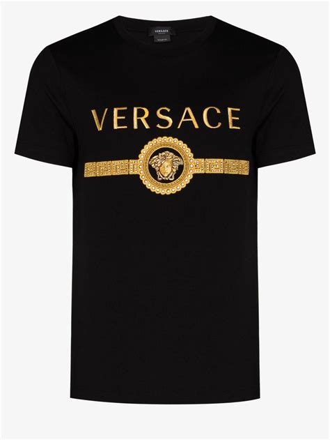 smert versace|versace t shirt black.